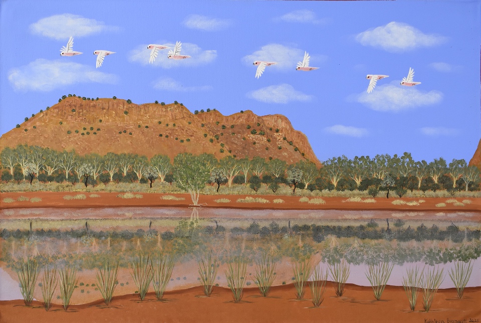Ilparpa Claypans - KBZG1076 by Kathleen Buzzacott