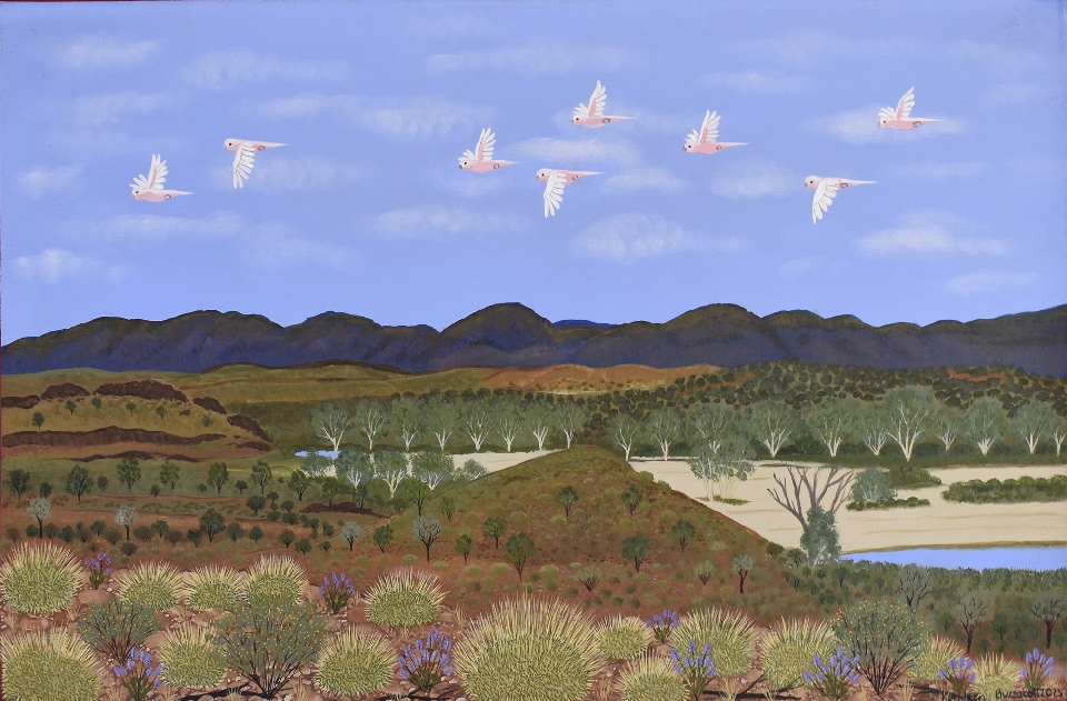 Two Mile, West MacDonnell Ranges near Glen Helen - KBZG1080 by Kathleen Buzzacott