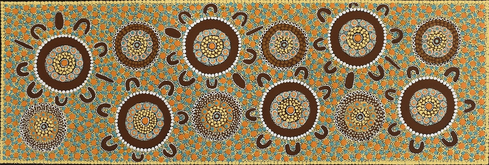 Families Hunting and Gathering - KBZG1099 by Kathleen Buzzacott