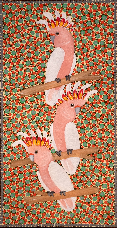 Major Mitchell Cockatoos - KBZG1107 by Kathleen Buzzacott
