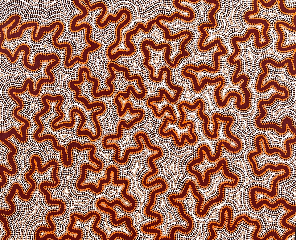 Ngapa Jukurrpa - KTNG0005 by Kellyanne Tex Nungurrayi