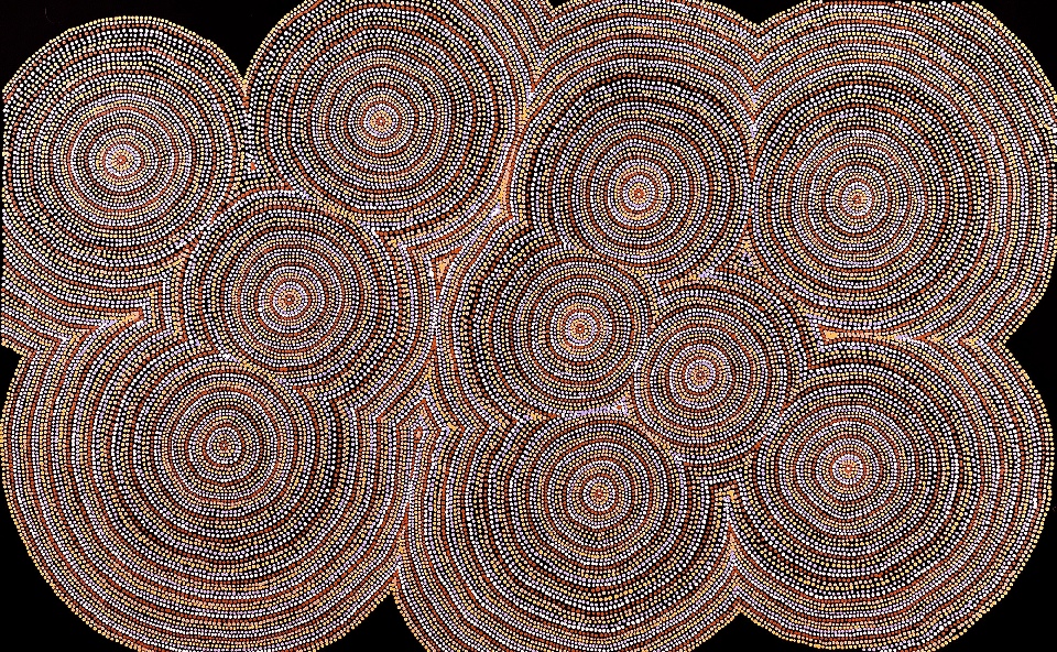 Ngapa Jukurrpa - KTNG0004 by Kellyanne Tex Nungurrayi