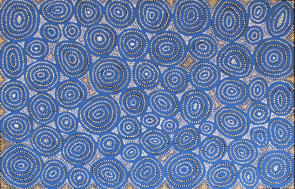 Ngapa Jukurrpa - KTNFD83/0125 by Kellyanne Tex Nungurrayi