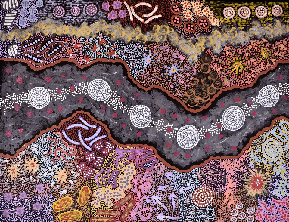 Bush Fire - KHPGC1001 by Khatija Possum