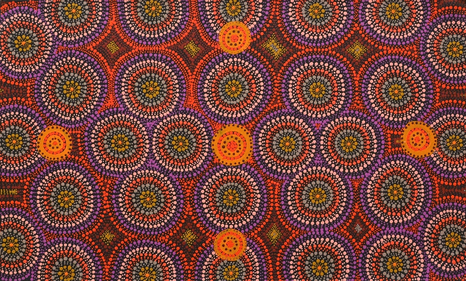 Ngapa Jukurrpa (Water Dreaming) - LVWWU1144/17 by Leavannia Nampijinpa Watson