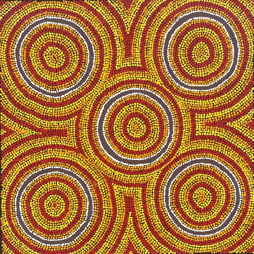 Ngapa Jukurrpa (Water Dreaming) - Puyurru - LNMWU8626/22