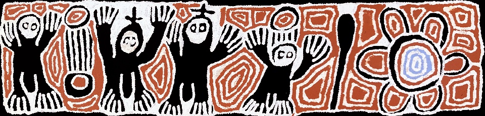 Three Wise Men - LSYMG1555 by Linda Syddick Napaltjarri