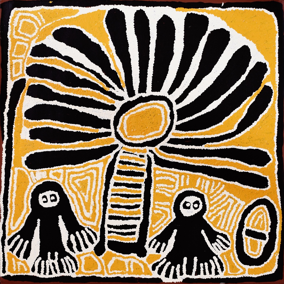 Windmill - LSYGC1003 by Linda Syddick Napaltjarri
