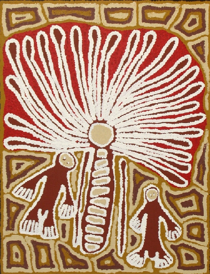 Windmill Story - LSY004 by Linda Syddick Napaltjarri