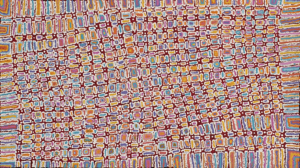 Ngapa Jukurrpa (Water Dreaming) - LNSWU549/25 by Lynette Nangala Singleton