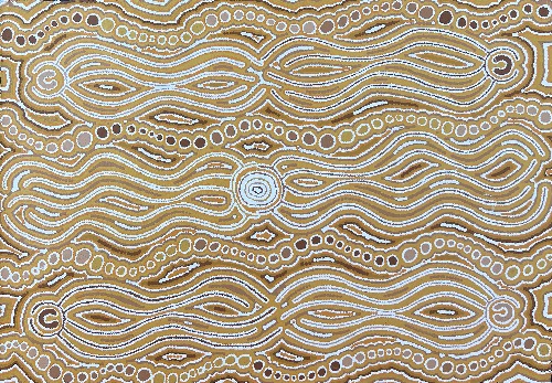 Majardi Jukurrpa (Hairstring Belt / Skirt or Tassel Dreaming) - Mina Mina - MNXWU919/23