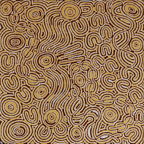 Majardi Jukurrpa (Hairstring Belt/Skirt or Tassel Dreaming) - Mina Mina - MNXWU1867/25