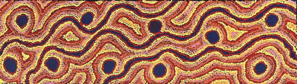 Lappi Lappi Jukurrpa (Lappi Lappi Dreaming) - MNCWU564/22ny by Magda Nakamarra Curtis