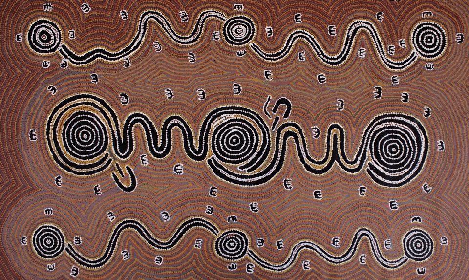 Janganpa - Possum Dreaming - MNRG13993/98 by Maggie Napaljarri Ross