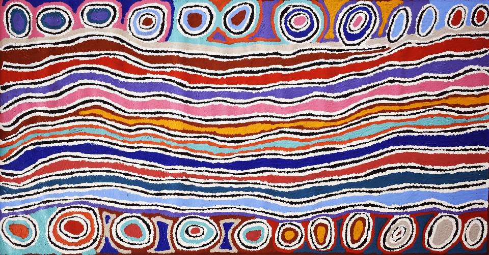 Mina Mina Dreaming - MLNMG1003 by Margaret Lewis Napangardi