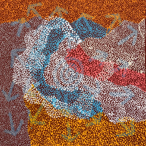 Yankirri Jukurrpa (Emu Dreaming) - Ngarlikirlangu - MNGWU931/22ny 