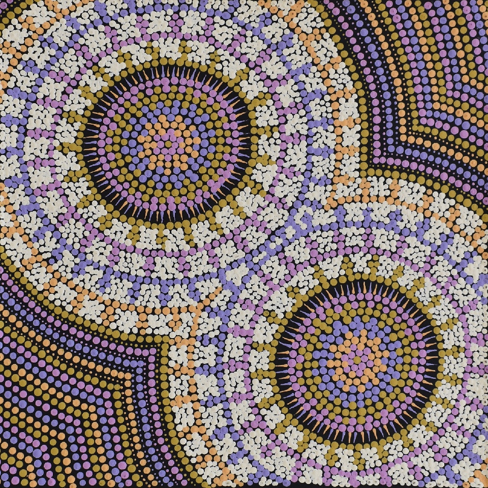 Wardapi Jukurrpa (Goanna Dreaming) - Yarripilangu - MENWU6992/23 by Melissa Napangardi Williams