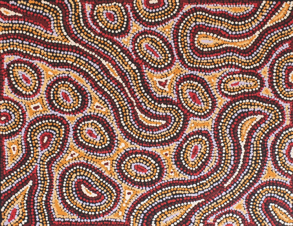 Seven Sisters Dreaming - MNKFD208/1024 by Michelle Butler Nakamarra