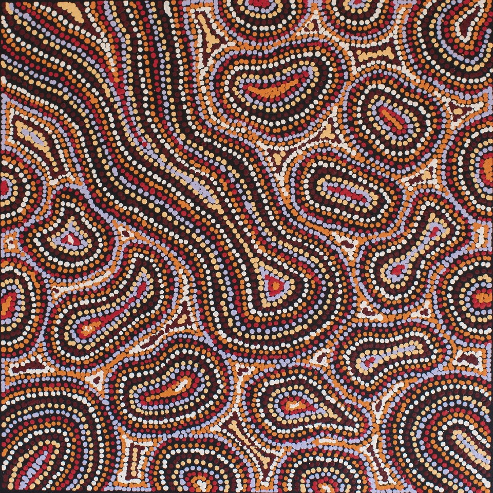 Seven Sisters Dreaming - MNKFD213/1024 by Michelle Butler Nakamarra