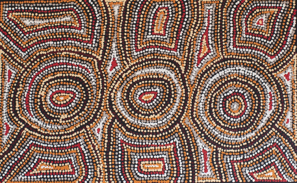 Seven Sisters Dreaming - MNKFD216/1124 by Michelle Butler Nakamarra