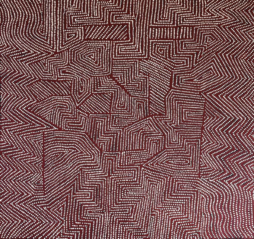 Yankirri Jukurrpa (Emu Dreaming) - Ngarlikirlangu - MJGWU2017/23ny by Michael Jangala Gallagher