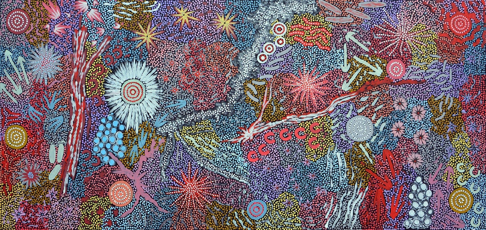 Grandmother's Country - MEPU13314 by Michelle Possum Nungurrayi