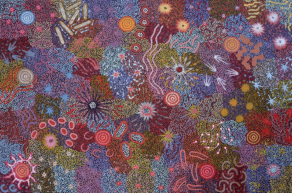 Grandmother's Country - MEPU13316 by Michelle Possum Nungurrayi