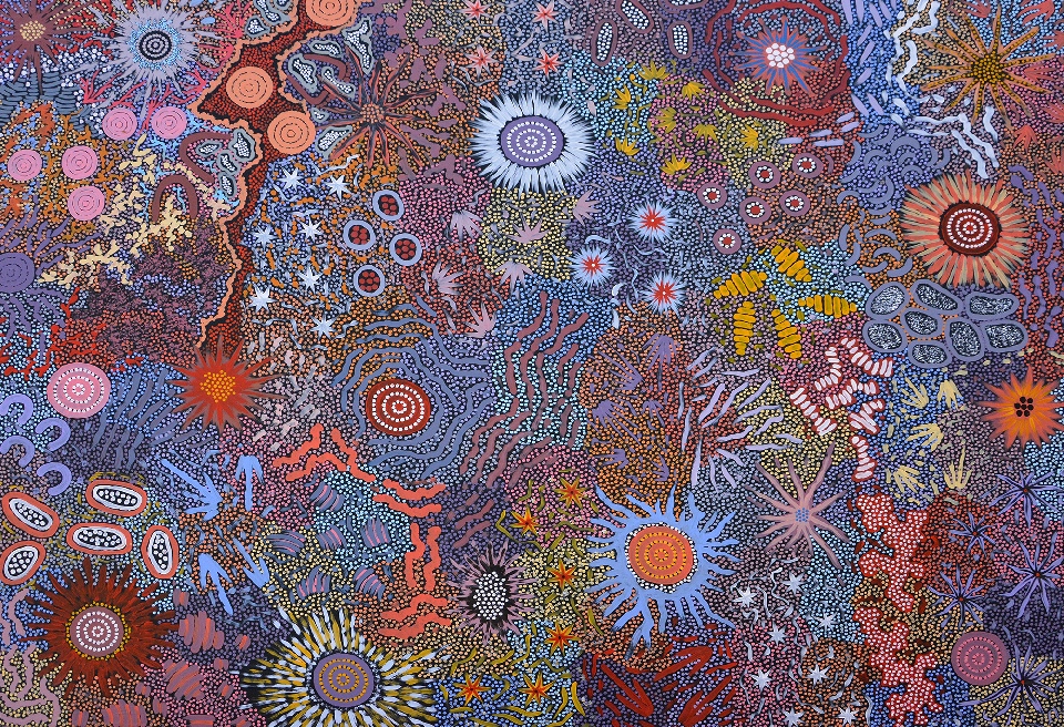 Grandmother's Country - MEPU13352 by Michelle Possum Nungurrayi