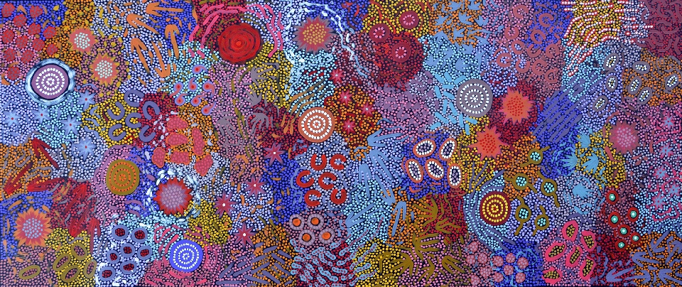 Grandmother's Country - MEPU18143 by Michelle Possum Nungurrayi