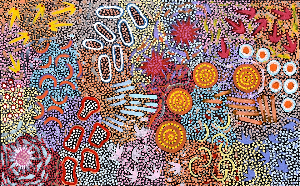 Grandmother's Country - MEPU211378 by Michelle Possum Nungurrayi