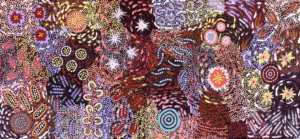 Grandmother's Country - MEPU211967 by Michelle Possum Nungurrayi