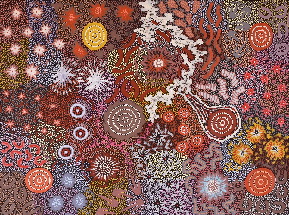 Bush Tucker Dreaming - MEPMG1012 by Michelle Possum Nungurrayi