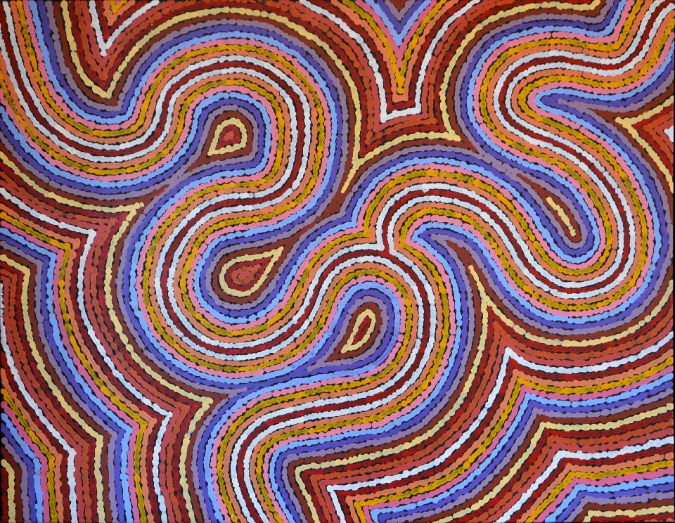 Worm Dreaming - MEPU5910 by Michelle Possum Nungurrayi