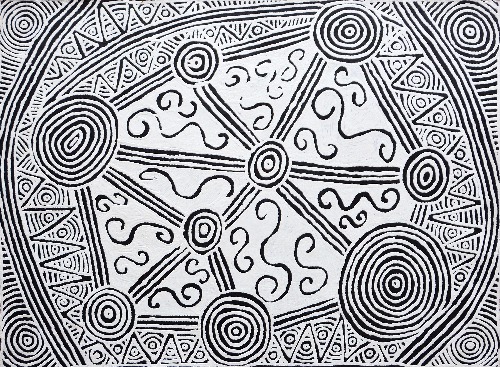 Mina Mina Jukurrpa (Mina Mina Dreaming) - Ngalyipi - PGAWU2779/14ny