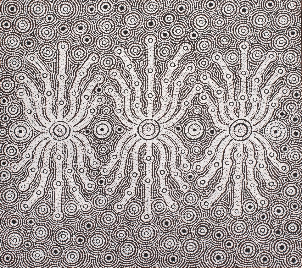 Yalka (Bush Onion Dreaming) - PMPG0167 by Peter Mbitjana Palmer