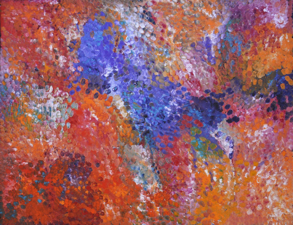 Bush Plum - Collaborative - PNGAR1955 by Polly Ngale