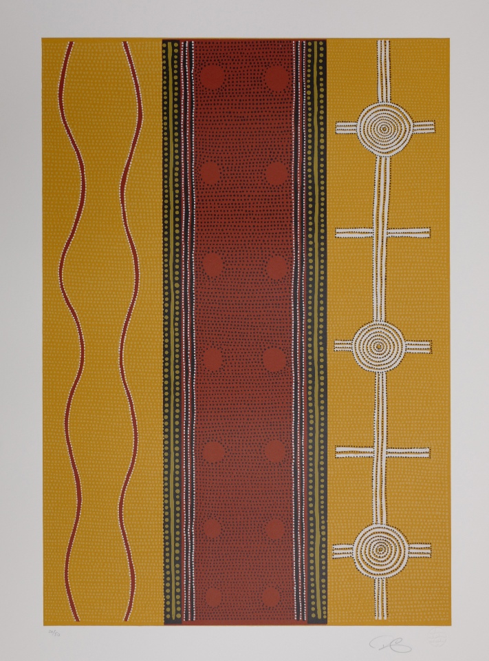 Traditional Stories Print - RWJGPTS2 by Raymond Walters Penangke