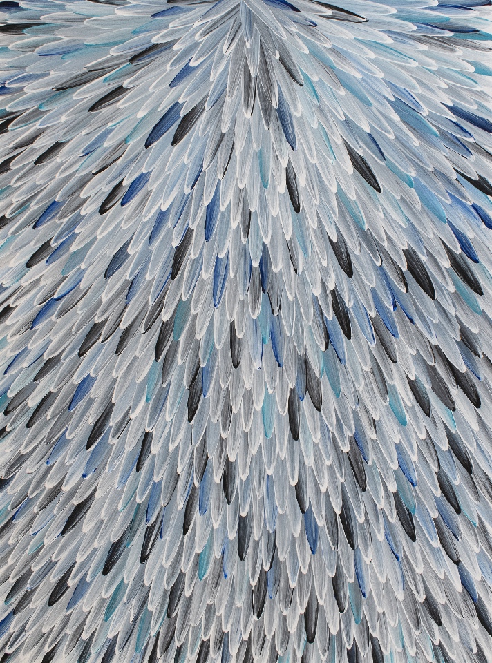 Emu Feathers - RWJG0102 by Raymond Walters Penangke
