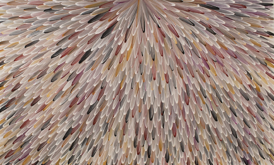 Emu Feathers - RWJG0113 by Raymond Walters Penangke