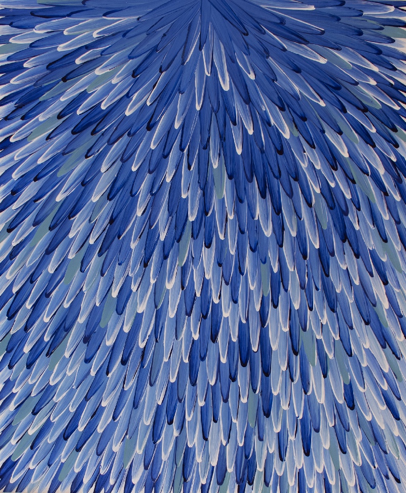 Emu Feathers - RWJG0120 by Raymond Walters Penangke