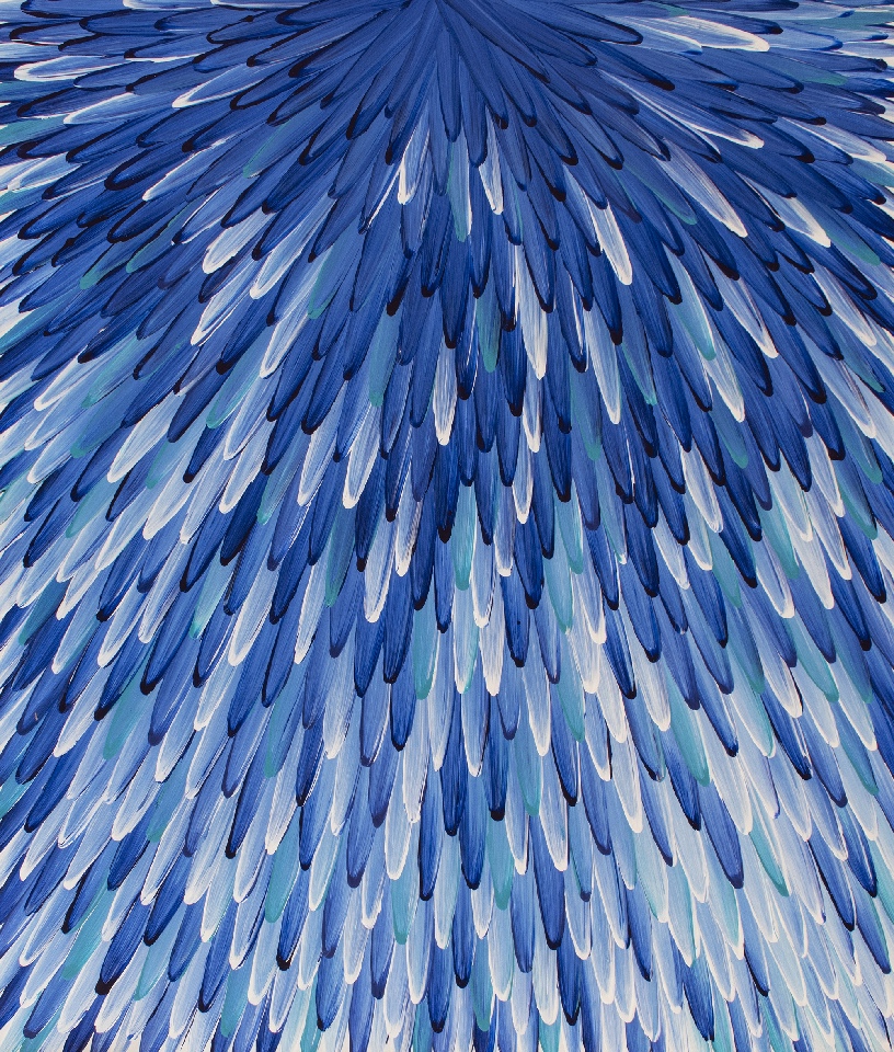 Emu Feathers - RWJG0123 by Raymond Walters Penangke