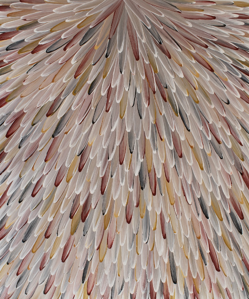 Emu Feathers - RWJG0125 by Raymond Walters Penangke