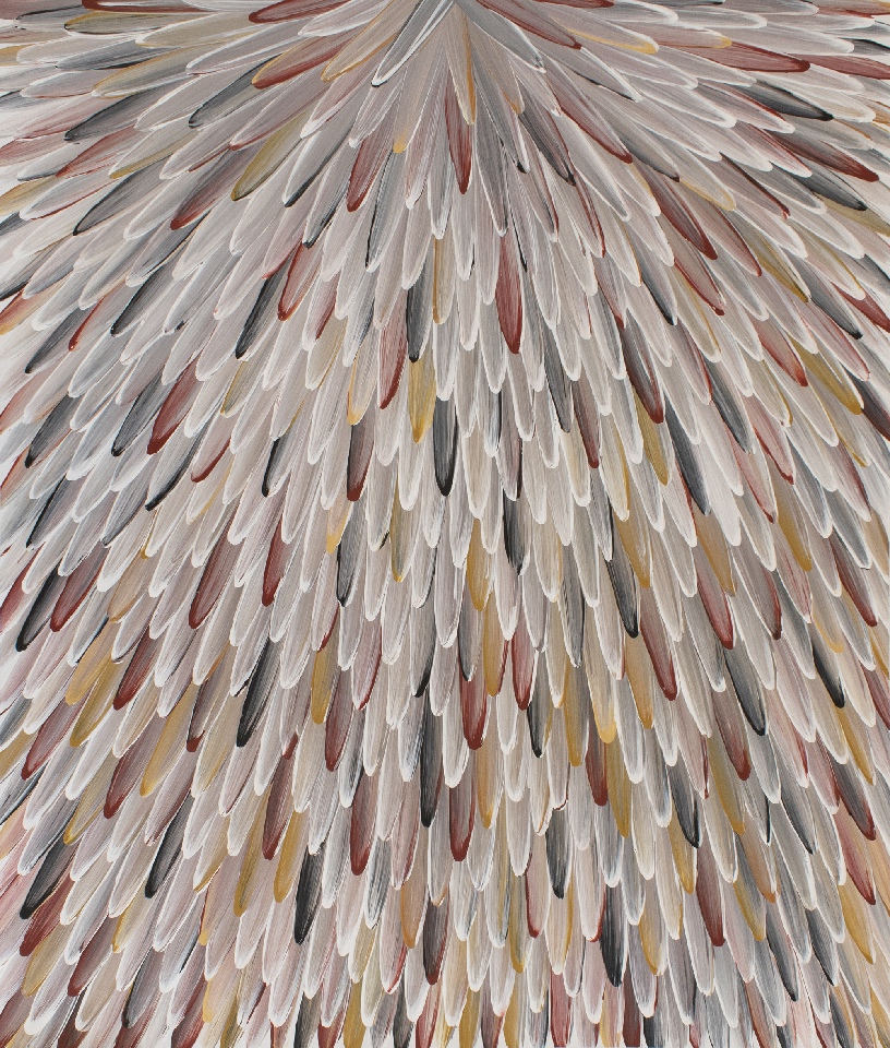 Emu Feathers - RWJG0126 by Raymond Walters Penangke