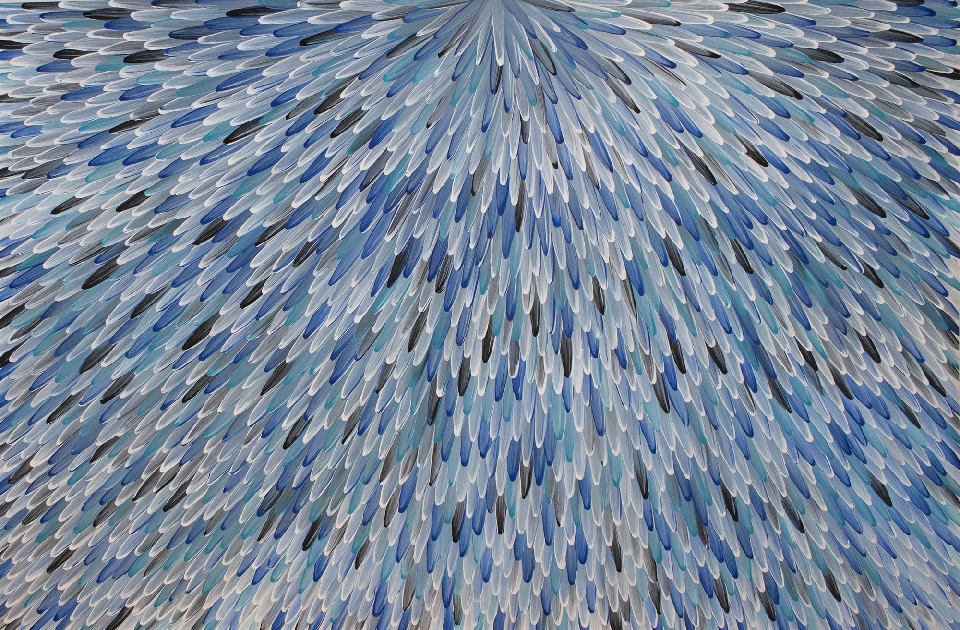 Emu Feathers - RWJG0130 by Raymond Walters Penangke