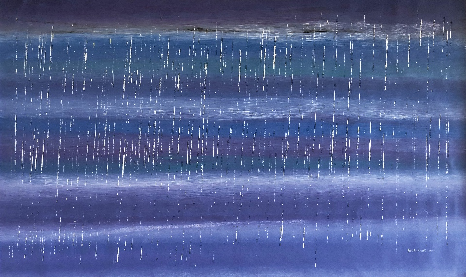 Stinging Rain out at Sea - RNALR21-245 by Rosella Namok