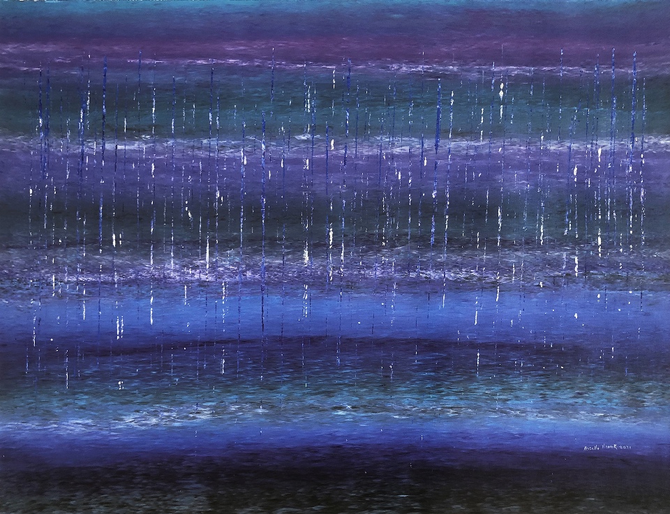 Purple Rain at Old Site - RNALR21-132 by Rosella Namok