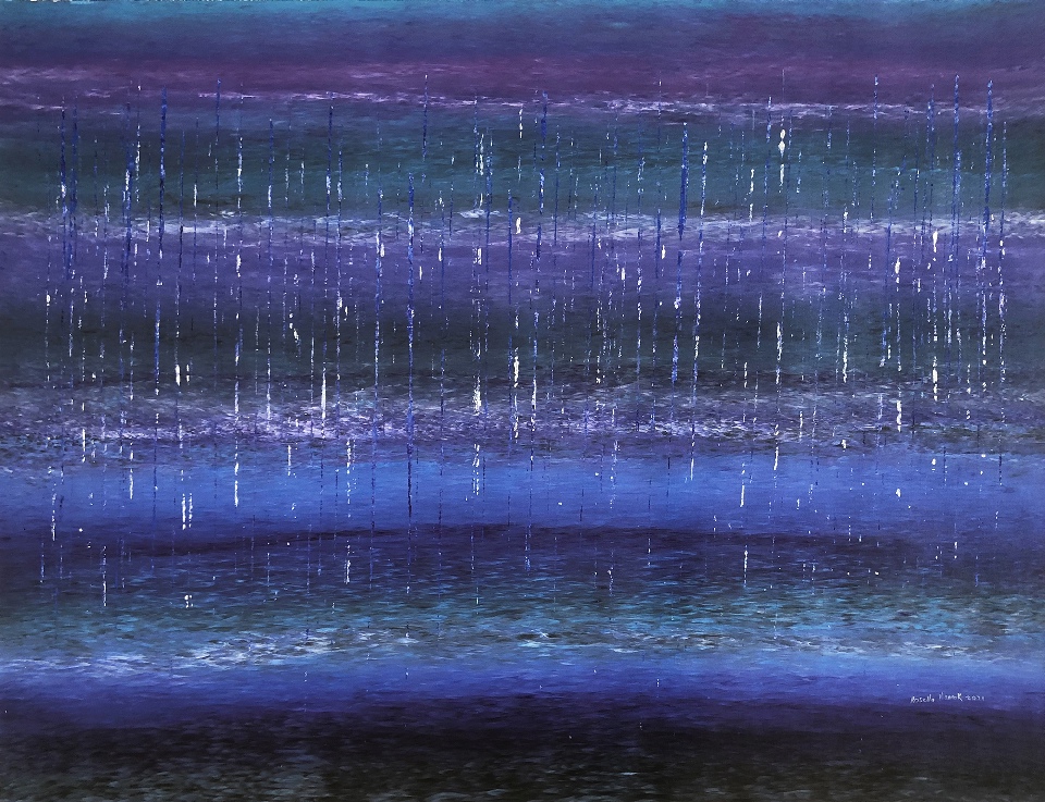 Purple Rain at Old Site - RNALR21-132 by Rosella Namok