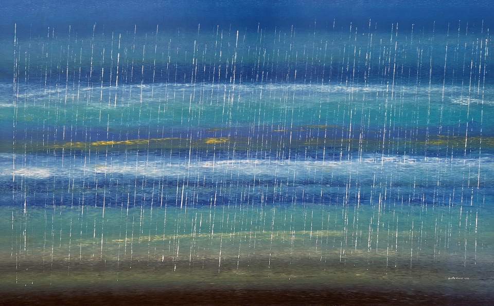 Rain Out at Sea - RNALR22-48 by Rosella Namok