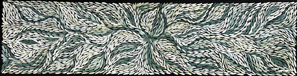 Bush Yam Leaves - RPEJ0007 by Rosemary Petyarre