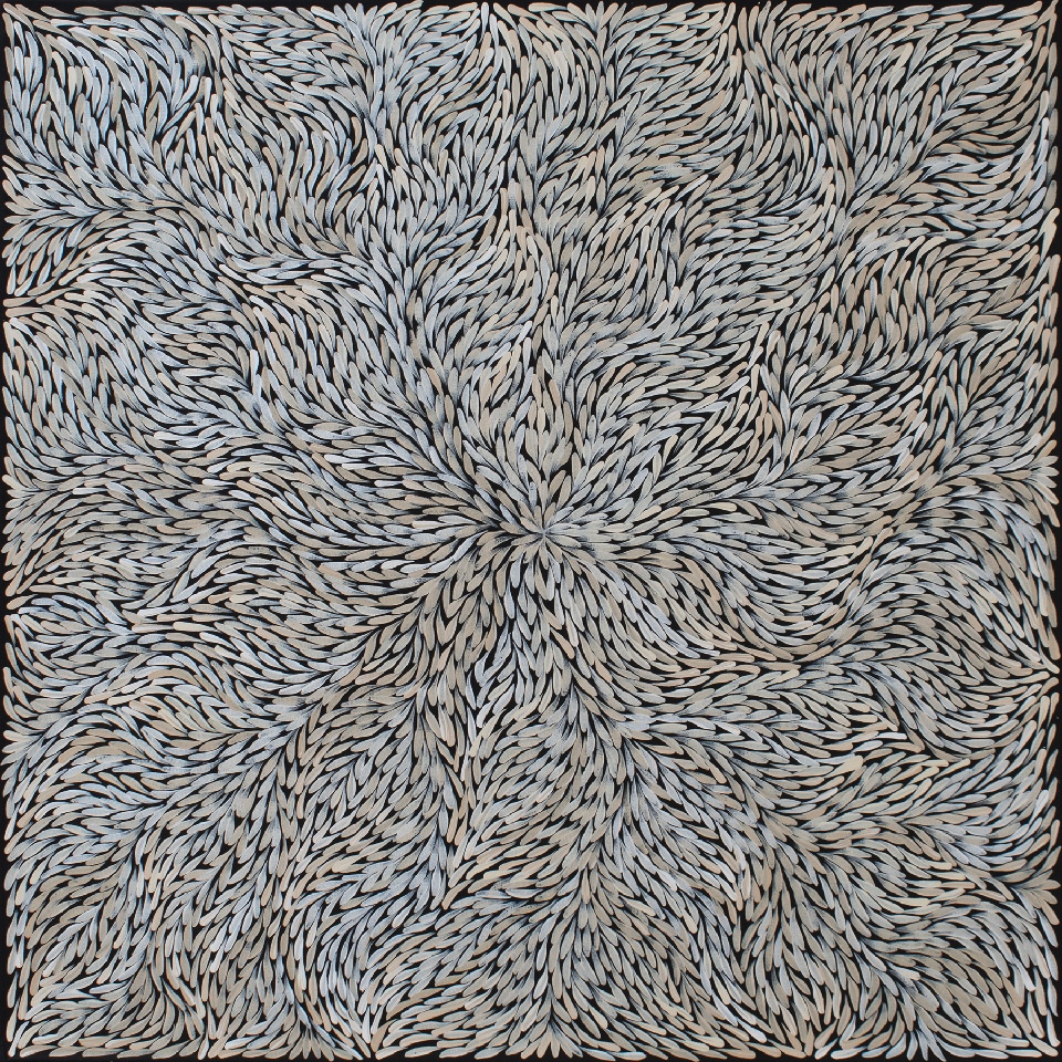 Bush Yam Leaves - RPEJ0028 by Rosemary Petyarre